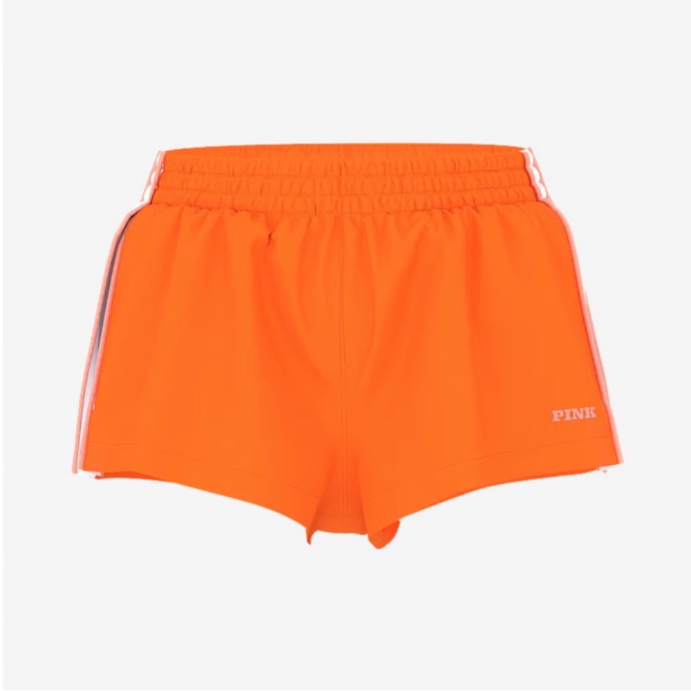 PINK Victoria's Secret Bright Orange Athletic Shorts